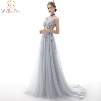 Beaded Prom Dresses Long Deep V Neck Sleeveless 2020 A Line Evening Women Dress Long Elegant Party Gown Formal Walk Beside You
Beaded Prom Dresses Long Deep V Neck Sleeveless 2020 A Line Evening Women Dress Long Elegant Party Gown Formal Walk Beside You