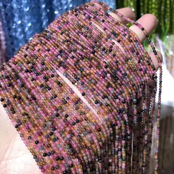 Natural Stone Small Round Beads Color Tourmaline 2mm Loose Spacer Beads for Jewelry Making Bracelet DIY Necklace
Natural Stone Small Round Beads Color Tourmaline 2mm Loose Spacer Beads for Jewelry Making Bracelet DIY Necklace