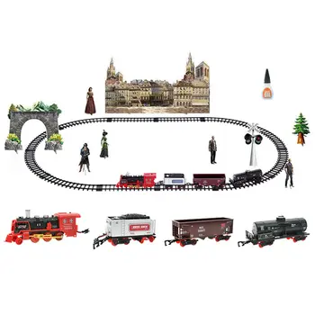 Remote Control Conveyance Car Electric Steam Smoke RC Train Set Model Toy Gift Toy Railroad Antistress Funny Gadgets
Remote Control Conveyance Car Electric Steam Smoke RC Train Set Model Toy Gift Toy Railroad Antistress Funny Gadgets
