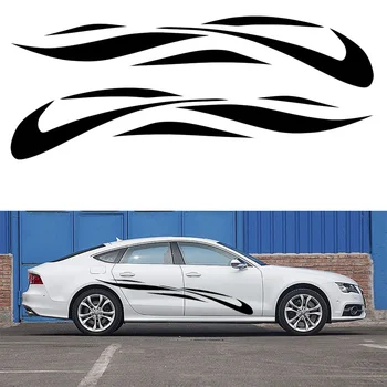 For 2Pcs Simple Elegant Oval Car Sticker Stripes Surround Ribbon Art for SUV Camper Van Truck Kayak Vinyl Decal 
For 2Pcs Simple Elegant Oval Car Sticker Stripes Surround Ribbon Art for SUV Camper Van Truck Kayak Vinyl Decal