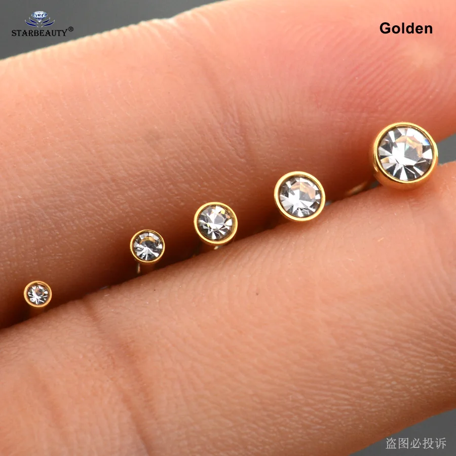 rini_mc2 1 Pair CZ Gems Surgical Steel Helix Tragus Lip Piercing Labret Stud Ring 16g 5/16 Pink rini_mc2 1 Pair CZ Gems Surgical Steel Helix Tragus Lip Piercing Labret Stud Ring 16g 5/16 Pink