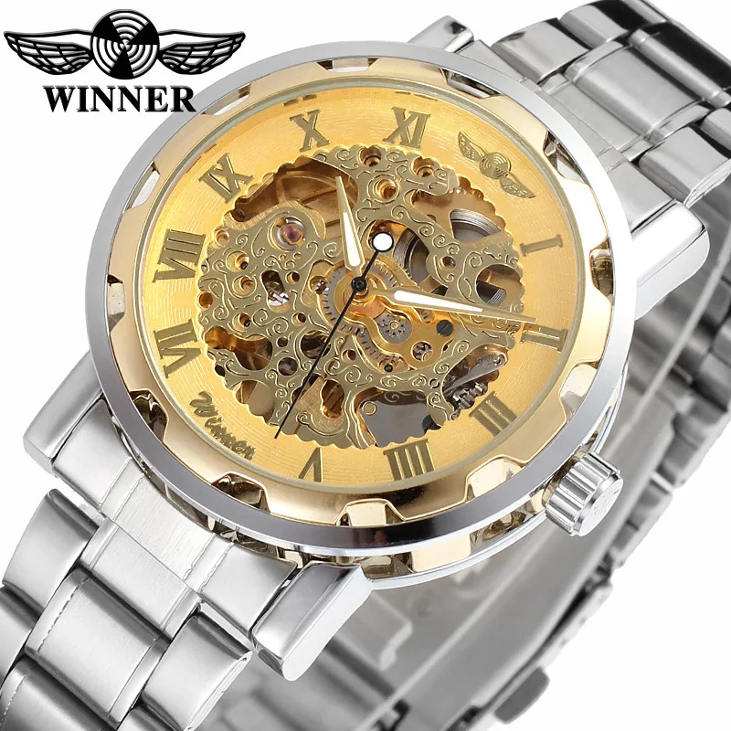 Winner Winner Fashion Casual Roman Numerals Hollow out Steel Belt Manual Analog Watch
Winner Winner Fashion Casual Roman Numerals Hollow out Steel Belt Manual Analog Watch