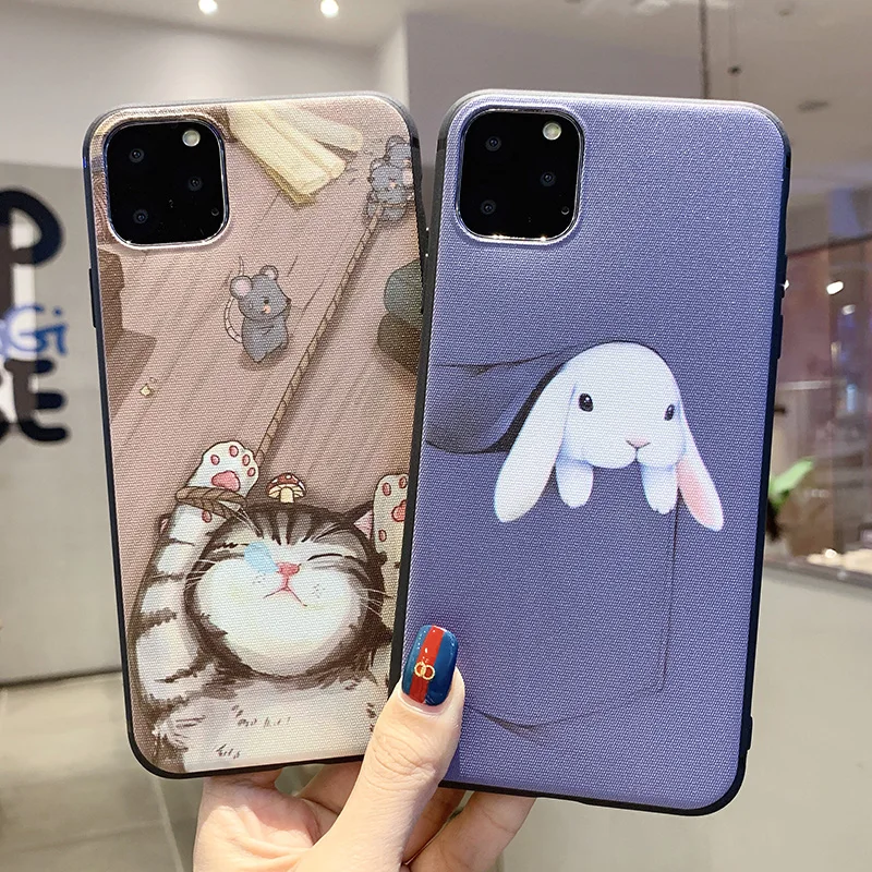 Rabbit and kitten pattern, suitable for the soft shell design of the iPhone 11 11Pro 7 7P 8 Px R XSmax
Rabbit and kitten pattern, suitable for the soft shell design of the iPhone 11 11Pro 7 7P 8 Px R XSmax