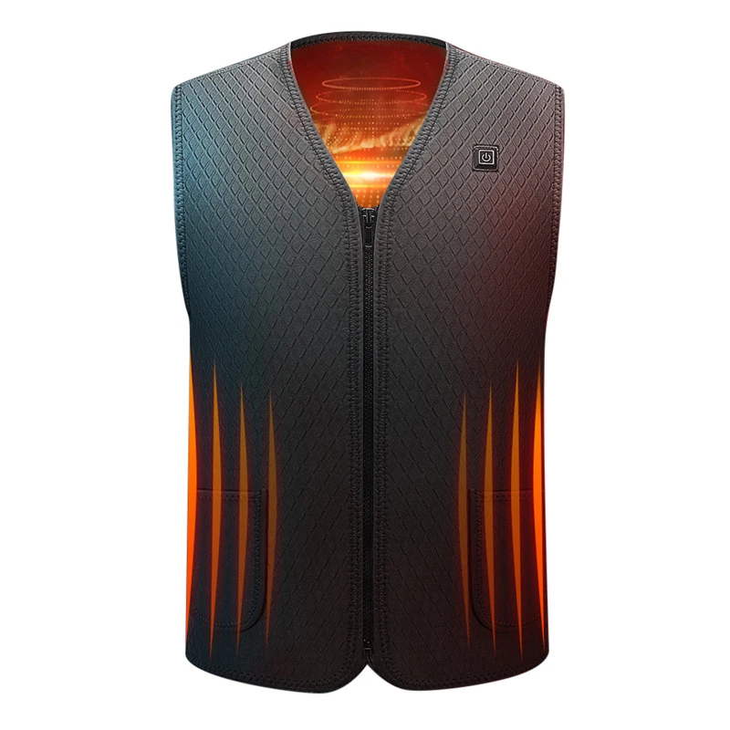 Men Heating Electrical Vest Heated Jacket Cold-Proof Heating Clothes Washable Four Sizes Adjustment Black 2020 Male Winter
Men Heating Electrical Vest Heated Jacket Cold-Proof Heating Clothes Washable Four Sizes Adjustment Black 2020 Male Winter
