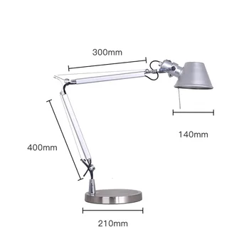 Artpad Business Gift Fashion Design LED Work Lamp for Desktop Aluminium E27 Flexible Adjustable Eye Care Study Table Lamp Silver
Artpad Business Gift Fashion Design LED Work Lamp for Desktop Aluminium E27 Flexible Adjustable Eye Care Study Table Lamp Silver