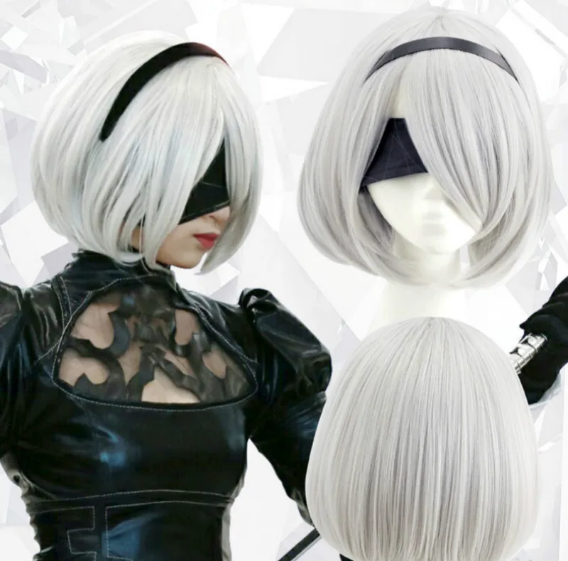 Anime NieR Automata YoRHa No.2 Type B 2BYoRH 2A 9S 2B Wig Cosplay Props Adult Men Women White Silver Wig
Anime NieR Automata YoRHa No.2 Type B 2BYoRH 2A 9S 2B Wig Cosplay Props Adult Men Women White Silver Wig