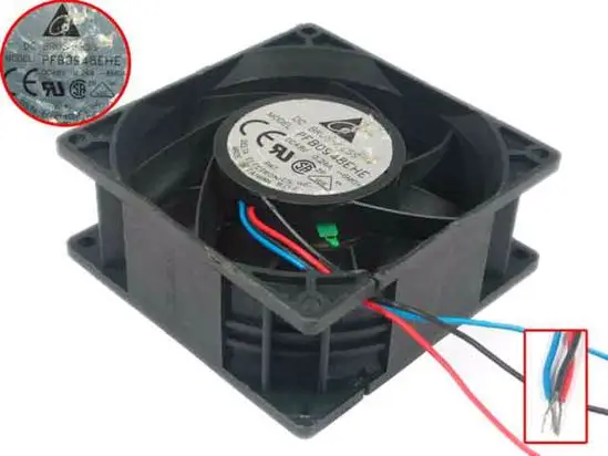 3-проводной Вентилятор охлаждения сервера Delta Electronics PFB0948EHE 6M04 DC 48 В 0,26 а 90x90x38 мм
3-проводной Вентилятор охлаждения сервера Delta Electronics PFB0948EHE 6M04 DC 48 В 0,26 а 90x90x38 мм