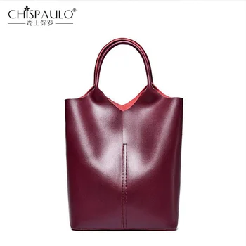 Famous Brand Genuine Leather Women Handbag Large Capacity Women Bucket Bag Fashion Women Shoulder Bag Female Casual Totes Bag
Famous Brand Genuine Leather Women Handbag Large Capacity Women Bucket Bag Fashion Women Shoulder Bag Female Casual Totes Bag