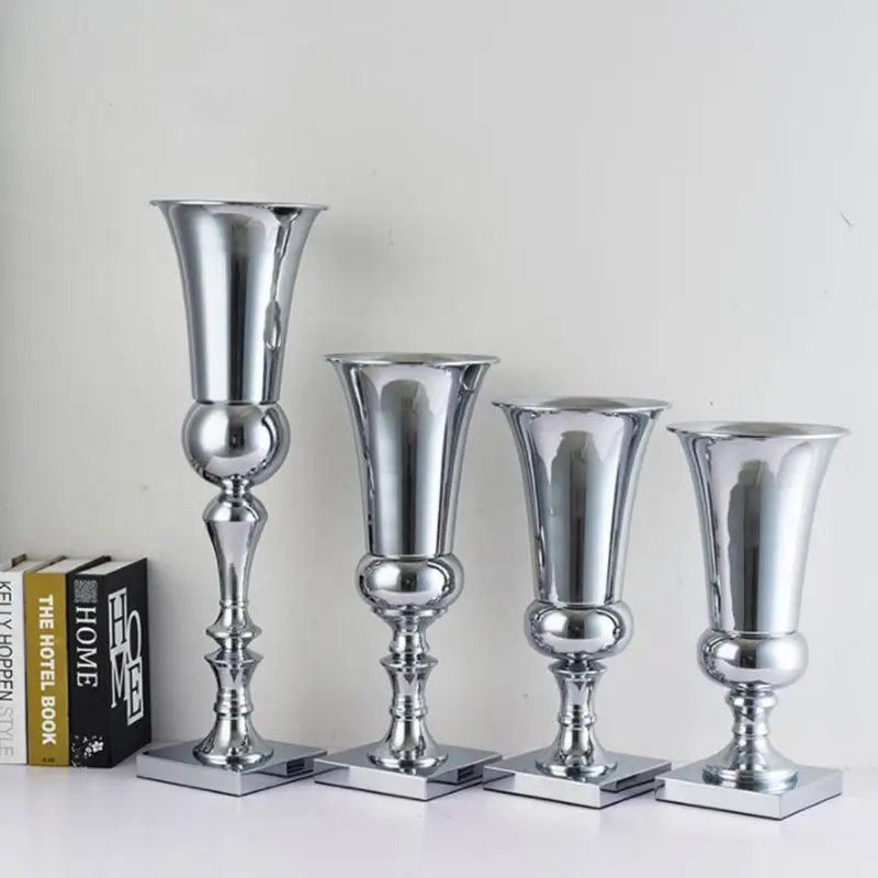 Large Luxury Stunning Silver Iron Luxury Flower Vase Urn Wedding Table Centrepiece DXAF 
Large Luxury Stunning Silver Iron Luxury Flower Vase Urn Wedding Table Centrepiece DXAF