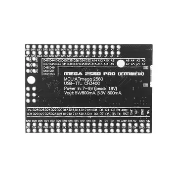 Mega2560 Pro Development Board CH340G/ATmega2560-16AU Chip With Male Pinheaders Q6PA
Mega2560 Pro Development Board CH340G/ATmega2560-16AU Chip With Male Pinheaders Q6PA