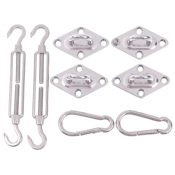 Stainless Steel 304 M5/5mm Sun Sail Shade Hardware Kit For Trigangle Rectangle Sails Installation Shade Sail Fixing Accessories
Stainless Steel 304 M5/5mm Sun Sail Shade Hardware Kit For Trigangle Rectangle Sails Installation Shade Sail Fixing Accessories