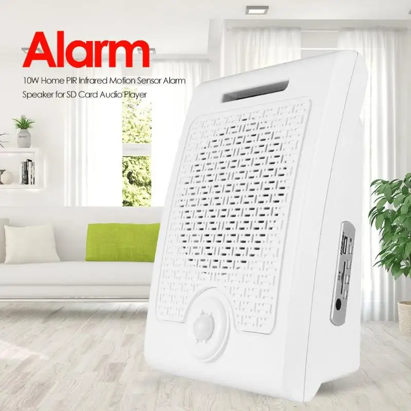 10W Burglar Alarm PIR Infrared Human Motion Sensor Detection Speaker Turn off Memory Function Security for SD Card Audio Player
10W Burglar Alarm PIR Infrared Human Motion Sensor Detection Speaker Turn off Memory Function Security for SD Card Audio Player