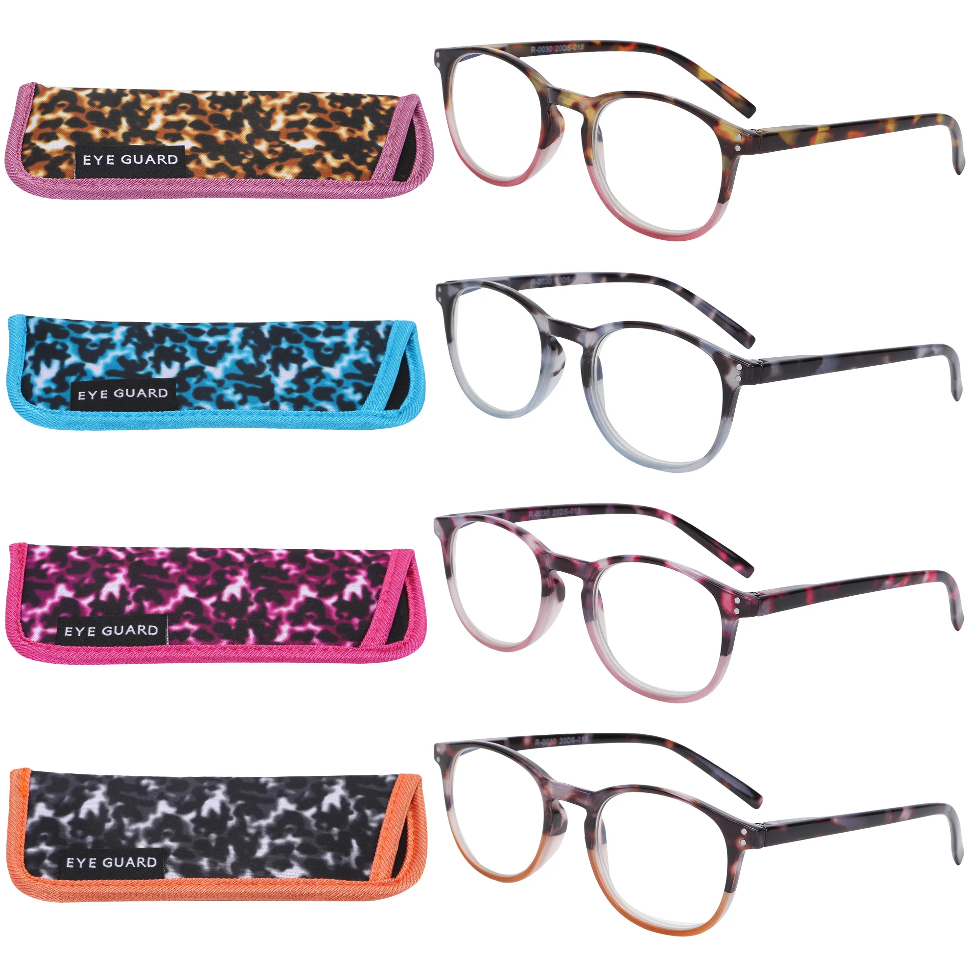Очки для чтения EYEGUARD, 4 шт. в упаковке, с пружинным шарниром, блокирующим синий светильник
Очки для чтения EYEGUARD, 4 шт. в упаковке, с пружинным шарниром, блокирующим синий светильник