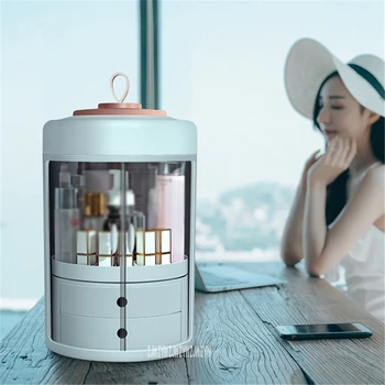 YM226 Dressing Table Transparent ABS Dressing Case Double Door Round Cosmetic Box Rotating Jewelry Cosmetic Case With Drawer
YM226 Dressing Table Transparent ABS Dressing Case Double Door Round Cosmetic Box Rotating Jewelry Cosmetic Case With Drawer