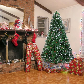 Christmas Tree 6FT 920 Branches Flocking Spray White Tree Plus Pine Cone Christmas Tree 52 Pine Cones Holiday Home Decoration
Christmas Tree 6FT 920 Branches Flocking Spray White Tree Plus Pine Cone Christmas Tree 52 Pine Cones Holiday Home Decoration