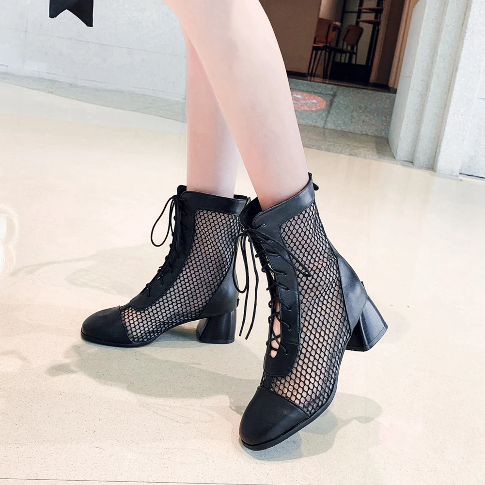 Sarairis New Arrivals 2020 Large Size 43 Mesh Square Heels Summer Boots Woman Shoes Zip Up Hot Comfortable Boots Women Shoes
Sarairis New Arrivals 2020 Large Size 43 Mesh Square Heels Summer Boots Woman Shoes Zip Up Hot Comfortable Boots Women Shoes