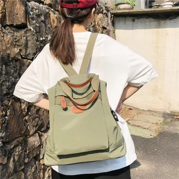 Mochilas College Style High-capacity Girl Nylon Backpack Casual Wild Student School Bag Sweet Lady Travel Bag Harajuku Bag 
Mochilas College Style High-capacity Girl Nylon Backpack Casual Wild Student School Bag Sweet Lady Travel Bag Harajuku Bag