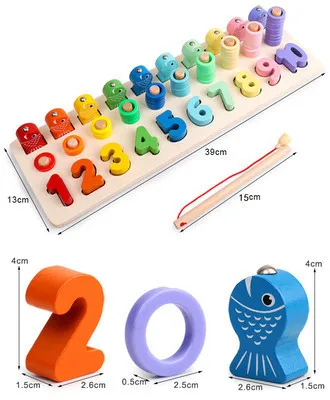 Three-in-One Numbers Board Computing Fishing Game Jigsaw Puzzle Learning Mathematics Wooden Teaching Aid Early Childhood Educati
Three-in-One Numbers Board Computing Fishing Game Jigsaw Puzzle Learning Mathematics Wooden Teaching Aid Early Childhood Educati