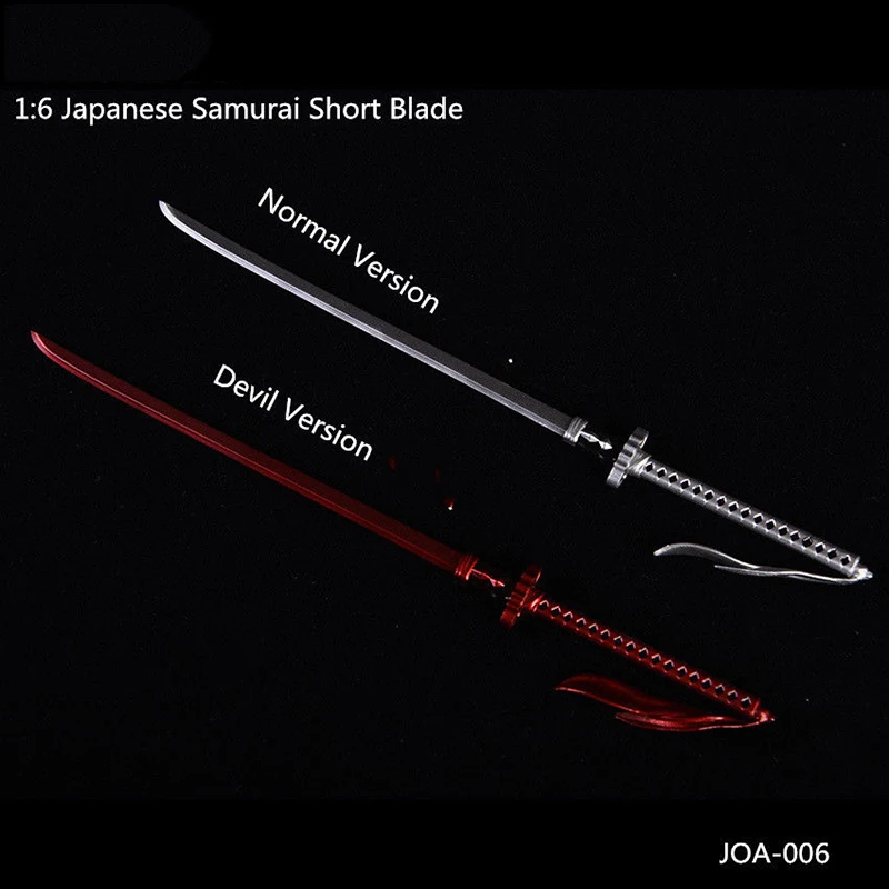 IN STOCK 1/6 Figure Scene Accessories Japanese Samurai Katana Short Blade Normal/Devil Ver. Sword for 12'' Action Figure
IN STOCK 1/6 Figure Scene Accessories Japanese Samurai Katana Short Blade Normal/Devil Ver. Sword for 12'' Action Figure