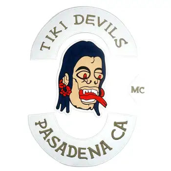 TIKI DEVILS PASADENA CA Embroidered punk biker Patches Clothes Stickers Apparel Accessories Badge
TIKI DEVILS PASADENA CA Embroidered punk biker Patches Clothes Stickers Apparel Accessories Badge