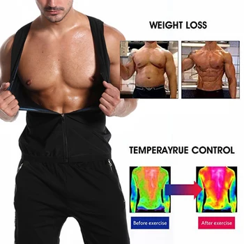 Men Sweat Vest Waist Trainer Weight Loss with Zipper Waist Trainer Vest Workout Shirt Body Shaper Slimming Tank Tops 
Men Sweat Vest Waist Trainer Weight Loss with Zipper Waist Trainer Vest Workout Shirt Body Shaper Slimming Tank Tops