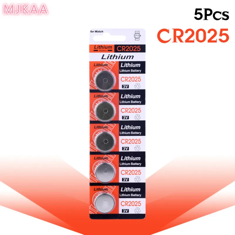 Фото CR2025 5 ⑤ упак. кнопочные батареи DL2025 BR2025 KCR2025 ячейка монета литиевая батарея 3В CR 2025