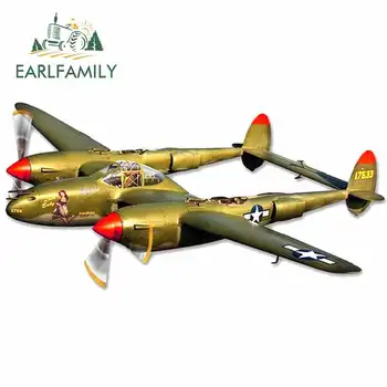 EARLFAMILY 13cm x 6.6cm Decal for P38 Aircraft Personality Creative Stickers Vinyl Car Sticker Custom printing Waterproof Decals
EARLFAMILY 13cm x 6.6cm Decal for P38 Aircraft Personality Creative Stickers Vinyl Car Sticker Custom printing Waterproof Decals