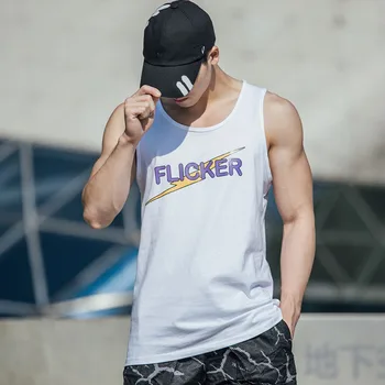 Men Tank Tops Flicker Printed Vest Summer Pure Cotton Loose Sleeveless Shirts Causal Bodybuilding Singlet Basketball Clothing
Men Tank Tops Flicker Printed Vest Summer Pure Cotton Loose Sleeveless Shirts Causal Bodybuilding Singlet Basketball Clothing