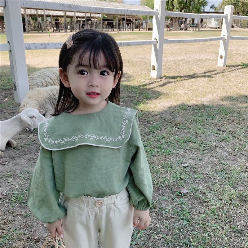 MILANCEL 2020 spring new kids blouse embroidery girls base tops linen and cotton blouse for girls
MILANCEL 2020 spring new kids blouse embroidery girls base tops linen and cotton blouse for girls