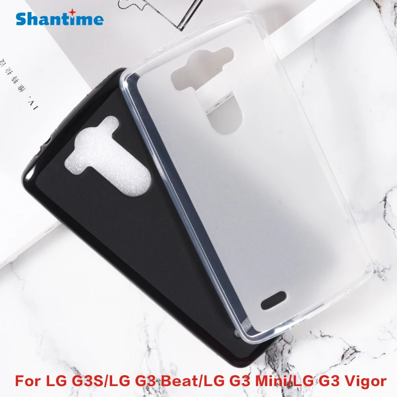 Силиконовый защитный чехол-накладка для LG G3S мягкий ТПУ чехол G3 Beat Mini Vigor |