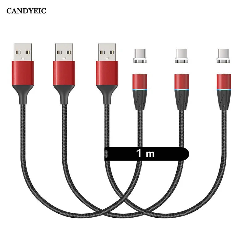 CANDYEIC Type-C Magnetic USB Cables For Samsung A20s A30s A50s Google Pixel4 OnePlus 7 Pro USB C Phone Cables Fast Charging 1M
CANDYEIC Type-C Magnetic USB Cables For Samsung A20s A30s A50s Google Pixel4 OnePlus 7 Pro USB C Phone Cables Fast Charging 1M