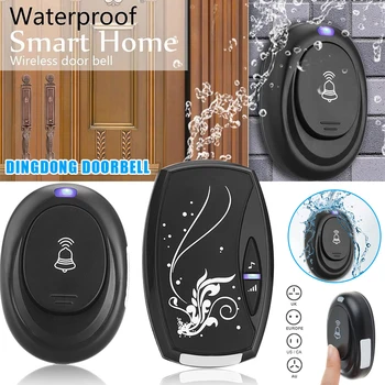 Wireless Doorbell Kit 1 Push Button 1 Plug-In Receiver 36 Melodies 4 Volume Levels J99Store
Wireless Doorbell Kit 1 Push Button 1 Plug-In Receiver 36 Melodies 4 Volume Levels J99Store