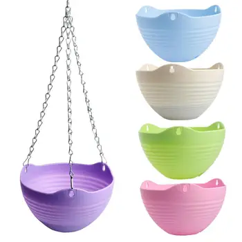 Hanging Chain Flower Pot Basket Planter Container Garden Home Balcony Decoration
Hanging Chain Flower Pot Basket Planter Container Garden Home Balcony Decoration