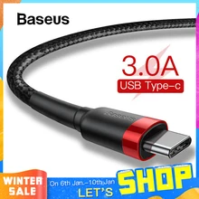 Baseus rodzaj usb C kabel do Samsung S10 S9 szybkie ładowanie 3.0 kabel usb C szybkie ładowanie dla Huawei P30 Xiaomi USB-C kabel ładowarki(China)