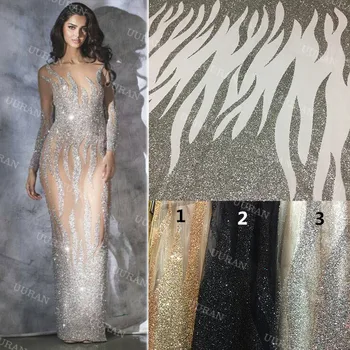 African french lace fabrics 2020 embroidered glitter sequence sequins net tulle mesh lace fabric high quality for wedding
African french lace fabrics 2020 embroidered glitter sequence sequins net tulle mesh lace fabric high quality for wedding
