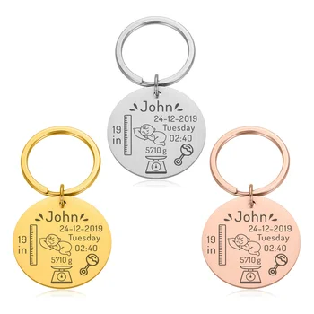 Custom Baby Birth State Keychain Gift for First Fathers Day New Mommy Gift Newborn Baby Key Pendant Women Men Jewerly Keyring 
Custom Baby Birth State Keychain Gift for First Fathers Day New Mommy Gift Newborn Baby Key Pendant Women Men Jewerly Keyring