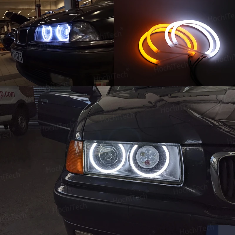 Хлопковая светодиодная подсветка Angel Eye Halo для BMW 3 серии E30 E36 M3 333i 325i 323i 316i 318i 325td 1982-2000, двухцветная
Хлопковая светодиодная подсветка Angel Eye Halo для BMW 3 серии E30 E36 M3 333i 325i 323i 316i 318i 325td 1982-2000, двухцветная
