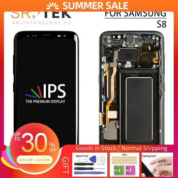 TESTED For SAMSUNG Galaxy S8 LCD Display Touch Digitizer Sensor Assembly For S8+ S8 Plus LCD G950F G955 G955F LCD Screen + Frame
TESTED For SAMSUNG Galaxy S8 LCD Display Touch Digitizer Sensor Assembly For S8+ S8 Plus LCD G950F G955 G955F LCD Screen + Frame