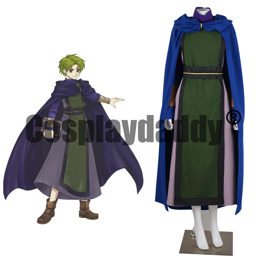 

Fire Emblem: The Binding Blade The Sword of Seal Shaman Dark Mage Raigh Lleu Outfit Game Cosplay Costume F006
