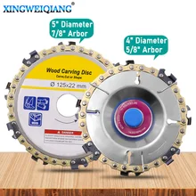 Wood Carving Disc Woodworking Chain Grinder Chain Saws Disc Chain Plate Tool for 125MM 115MM Angle Grinding 5 Inch 4 inch
Wood Carving Disc Woodworking Chain Grinder Chain Saws Disc Chain Plate Tool for 125MM 115MM Angle Grinding 5 Inch 4 inch