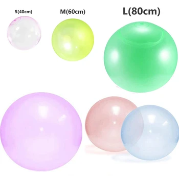 1pcs Large Soft Bubble Ball Amzing Air Water Filled Ball Game Durable Inflatable Bubble Ball Balloon Toys For Children Gift
1pcs Large Soft Bubble Ball Amzing Air Water Filled Ball Game Durable Inflatable Bubble Ball Balloon Toys For Children Gift