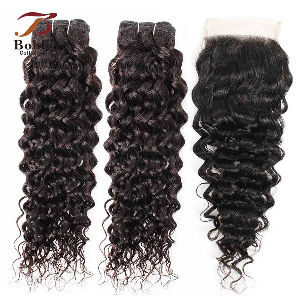 BOBBI COLLECTION Brazilian Water Wave 2/3 Bundles With Closure Natural Color Non Remy Human Hair Weave Bundles 10-26 inch
BOBBI COLLECTION Brazilian Water Wave 2/3 Bundles With Closure Natural Color Non Remy Human Hair Weave Bundles 10-26 inch