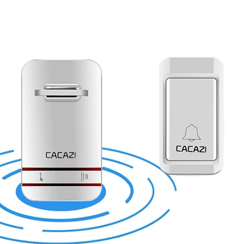 CACAZI Led Wireless Doorbell Waterproof Light No Battery Home Intelligent Door Bell Chime US EU UK Plug 38 Ring 
CACAZI Led Wireless Doorbell Waterproof Light No Battery Home Intelligent Door Bell Chime US EU UK Plug 38 Ring