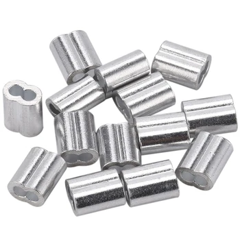 Aluminum Pleated Crimping Sleeve Double Hole 8-Shaped Oval Clamp Wire Rope Clamp 
Aluminum Pleated Crimping Sleeve Double Hole 8-Shaped Oval Clamp Wire Rope Clamp