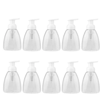 

10Pcs 250ML Dispenser Soap Foaming Pump Empty Bottle Travel Clear Bottle Make Up Shampoo Lotion Containers Bottle