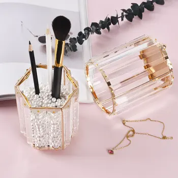 Makeup Brush Holder Dust-proof Makeup Brush Desktop Glass Organizer Cosmetic Brush Storage Vase For Dresser Vanity Countertop
Makeup Brush Holder Dust-proof Makeup Brush Desktop Glass Organizer Cosmetic Brush Storage Vase For Dresser Vanity Countertop