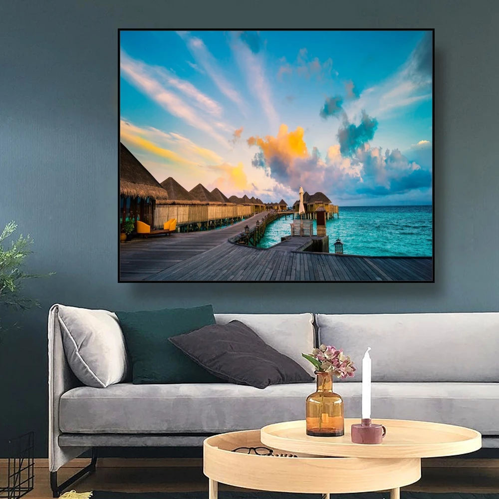 Modern Seaside Landscape Canvas Painting Art Print Nordic Poster Wall Picture For Living Room Bedroom Decoration Home Decor
Modern Seaside Landscape Canvas Painting Art Print Nordic Poster Wall Picture For Living Room Bedroom Decoration Home Decor