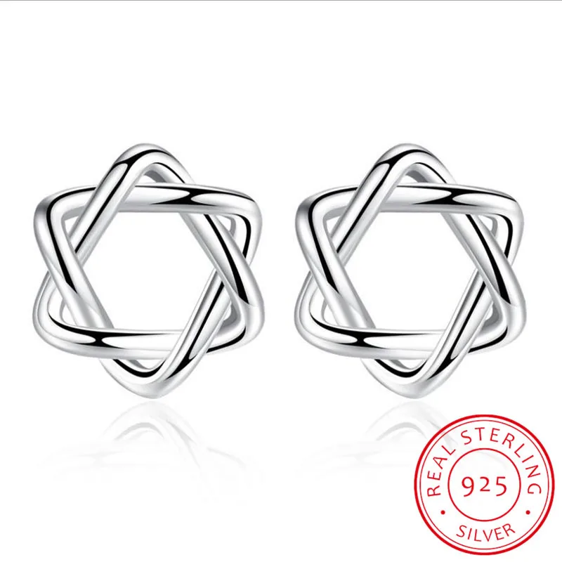 925 Sterling Silver Earrings Hollow Pentagram Star Stud Earrings For Women Simple Girl Sterling-Silver-Jewelry
925 Sterling Silver Earrings Hollow Pentagram Star Stud Earrings For Women Simple Girl Sterling-Silver-Jewelry