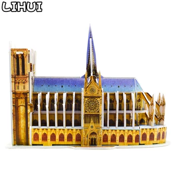 

Notre Dame de Paris 3D Puzzle Paper Assembled DIY Model Toys for Children Game World Architecture Jigsaw Educational Toy Gifts