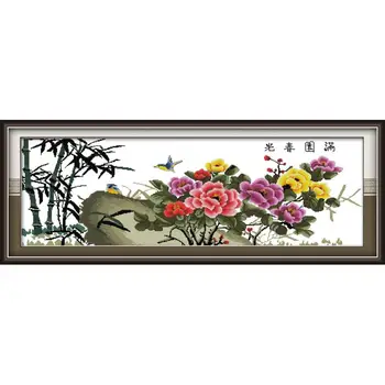 Joy Sunday Spring Garden DIY Crafts Cross Stitch Kit Printed Patterns 11&14CT DMC Counted on Canvas Chinese Embroidery Sets
Joy Sunday Spring Garden DIY Crafts Cross Stitch Kit Printed Patterns 11&14CT DMC Counted on Canvas Chinese Embroidery Sets